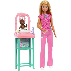 Boneca Barbie Baby Doctor Mattel - JCR72