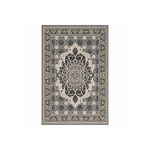 Tapete Turco Turquesa Tipo Persa 80 X 150 cm Cinza