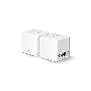 Pacote com 2 Mercusys Wifi Halo H30G AC1300 Mesh Residencial Completo