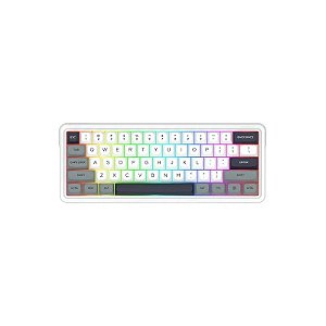 Teclado Gamer Redragon K722WGP RGB Pro Ironguard Sem Fio Inglês - Branco