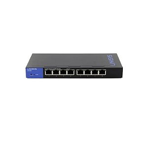 Switch Linksys 08P Gigabit Ethernet LGS308 Empresarial