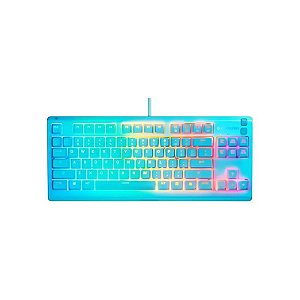 Teclado Gamer Steelseries 64940 Apex 3 TKL RGB - Aqua (Inglês)