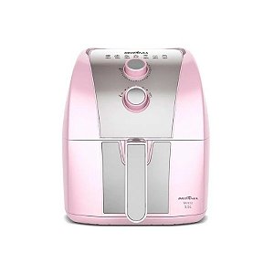 Fritadeira Elétrica Air Fryer Britânia BAFE53 - 1500W - 5.5L - 220V/60Hz - Rosa e Prata
