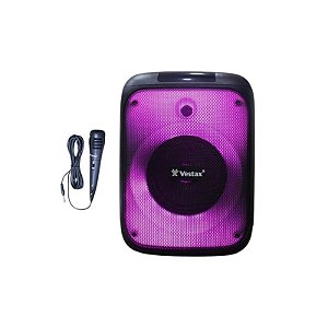 Caixa de Som Portátil Vestax VT-W115 Bivolt com Bluetooth
