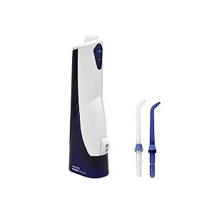 Irrigador Bucal Waterpik Cordless Waterflosser WP-360E2 148 ML Recarregável - Branco/Azul
