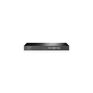 Switch de 16 Portas TP-Link TL-SG1016 10/100/1000 Montável em Rack