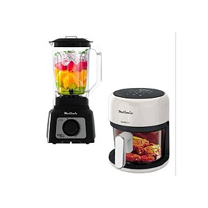 Kit Fritadeira de Ar Molimix MAF 37 220 V + Liquidificador Ayetete ML 1200 B