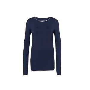 Blusa Tommy Hilfiger Feminina WW0WW14492-716 XS - Azul Marinho