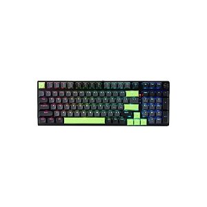Teclado Gamer Redragon Dharma K740BG RGB USB-C - Preto e Verde