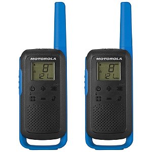 Walkie Talkie Motorola T-270 40 km (Par) Preto/Azul