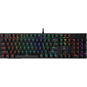 Teclado Gamer Redragon Devarajas K556RGB (Inglês Com Fio) Switch Red