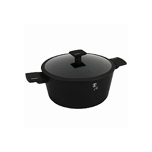 Panela Berlinger Haus Antiaderente com Tampa Preta 28CM