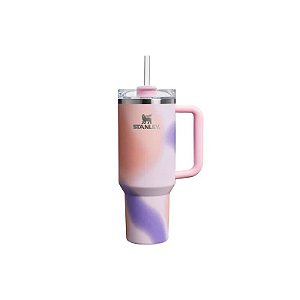 Copo Térmico Stanley The Flowstate Quencher H2.0 Tumbler 10-10825-505 - 1.18L - com Canudo - Rose Petal Motion