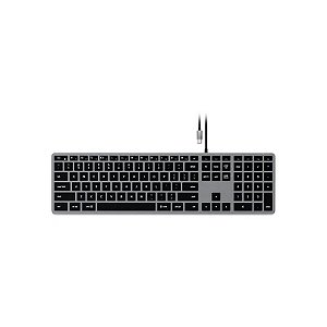 Teclado Satechi ST-UCSW3M W3 Retroiluminado para Mac USB-C - Cinza Espacial