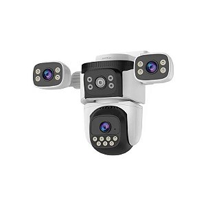 Câmera de Vigilância IP Xion XI-CCTV300 O-Kam Pro Triplo 1080P Wifi - Branco/Preto