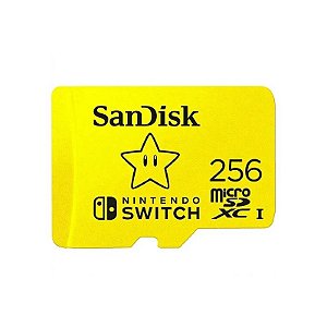Cartão de Memória Micro SD Sandisk para Nintendo Switch 2 256GB