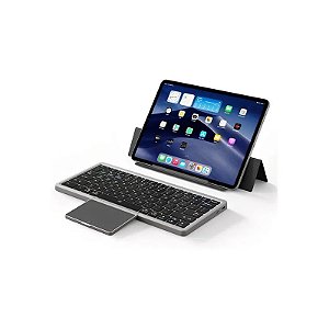Teclado Universal Série Ok com Capa e Suporte Bluetooth - Preto