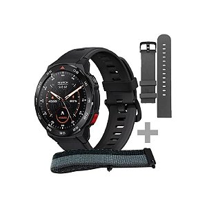 Relógio Mibro GS Pro XPAW013 com GPS/Bluetooth - Preto + 2 Pulseiras