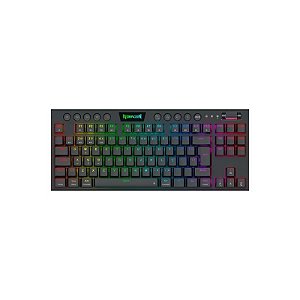 Teclado Redragon K621-RGB-Pro Horus TKL Wireless Usa-Vermelho