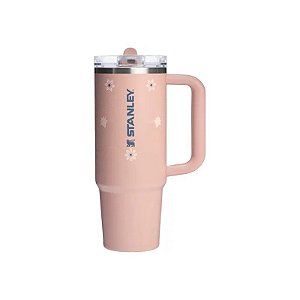 Copo Térmico Stanley The Flip Straw Quencher Protour Tumbler 10-12486-1195 - 1.18L - com Bico - Pink Dusk Stitch