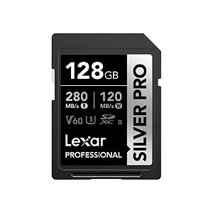 Cartão de Memória SD Laxer Profissional Silver Pro 280-120MB/s C10 128 GB (LSDSIPR128G-BNNNG)
