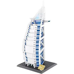 Blocos de Construção Architecture Burj al Arab Hotel Wange - 5220 (1306 Peças)