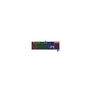 Teclado Gamer Mecânico Redragon K556RGB Devarajas USB / RGB / Vermelho / Inglês - Preto