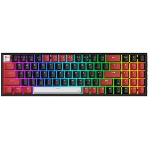 Teclado Gamer Redragon Pollux Pro K628RGB-PRO (Inglês - 3 Modos) Switch Red