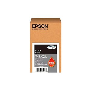 Cartucho de Tinta Epson 748XXL120 Preto para WF-6090 WF-6590