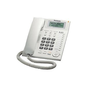 Telefone Panasonic KX-TS880 com Cabo White