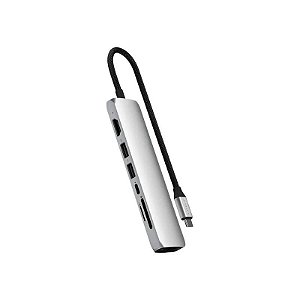 Hub Satechi Multiportas 7 Em 1 USB-C - Prata (ST-P7SS)