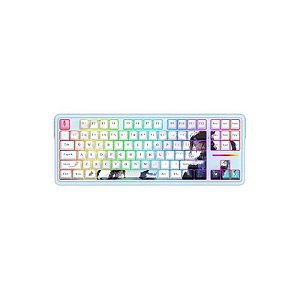 Teclado Gamer Redragon K728AK RGB Pro Antonium Sem Fio - Anime