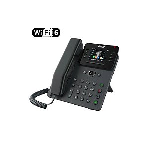 Telefone IP V62W Fanvil Prime 12 Linhas Empresarial Wi-Fi 6 Bluetooth