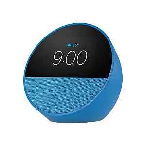 Alexa Echo Spot 2,8" Com Relógio Azul