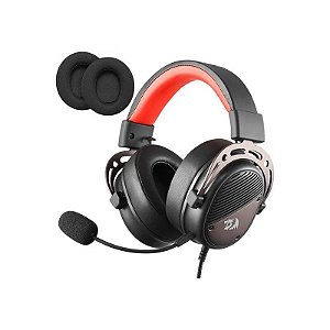 Fone de Ouvido Gamer Headset Redragon H730 Thoridal - Com Fio - Preto