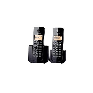 Telefone sem fio Panasonic KX-TGB112LAB 2Bases/Preto