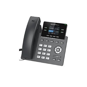 Telefone IP Empresarial Grandstream GRP 2612P 4 Linhas Poe