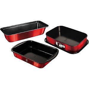 Jogo de Assadeira Berlinger Haus Metallic Line Burgundy Edition - BH-7632