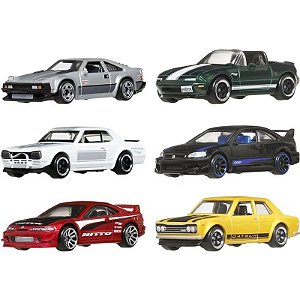 Carros Japoneses Hot Wheels Silver Series Mattel - JBY77 (6 unidades)