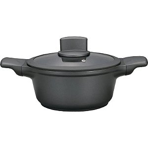 Panela Doral Kitchen Di Burano Dark 28cm/5,6 Litros - Preto