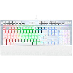 Teclado Redragon K550W-RGB-1 Yama Gamer USB Branco (Espanhol - com Cabo)