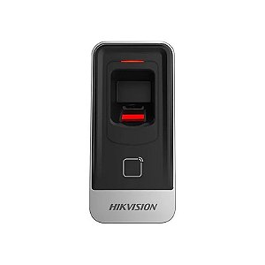 Leitor de Impressões Digitais Hikvision DS-K1201AMF - Preto/Prata
