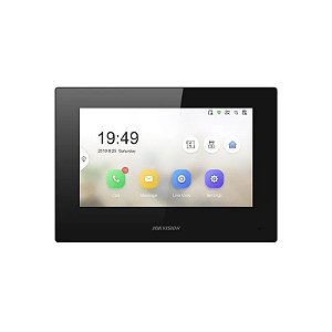 Monitor Touch IP do Interfone Hikvision DS-KH6320-LE1(B) Preto