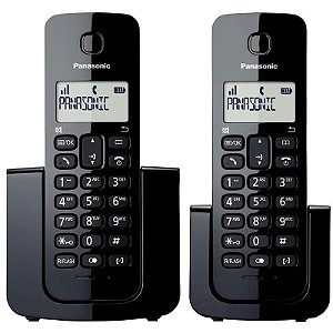 Telefone Fixo Panasonic Sem Fio KX-TGB112LAB - 1 Base Digital (Bivolt)