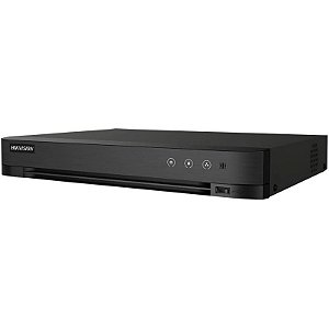 DVR Hikvision iDS-7204HQHI-M1/XT AcuSense Turbo HD Pro 4 Canais até 3K/5MP (caixa feia)