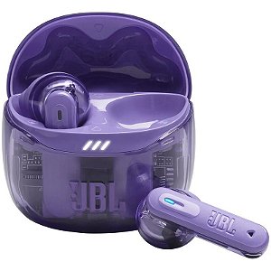 Fone de ouvido sem fio JBL Tune Flex 2 Ghost Bluetooth - Roxo (com cancelamento de ruído)
