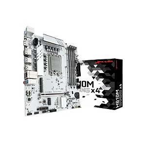 Placa Mãe Up Gamer H610M Gaming X4, Intel LGA 1700, M-ATX, 4X DDR4, M.2 Nvme, UPG-H610MD4-GX4, Branco