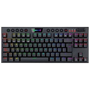 Teclado Gamer Redragon Horus Pro TKL K621RGB-PRO (Inglês - 3 Modos) Switch Red