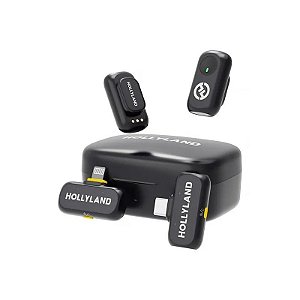 Microfone Hollyland Lark A1 Combo Preto Light/USB-C