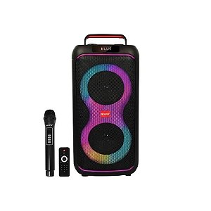 Caixa de Som Prosper P-1808 2 de 8" 40 Watts RMS com Bluetooth/USB/FM - Preta